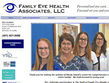 Tablet Screenshot of familyeyeri.com